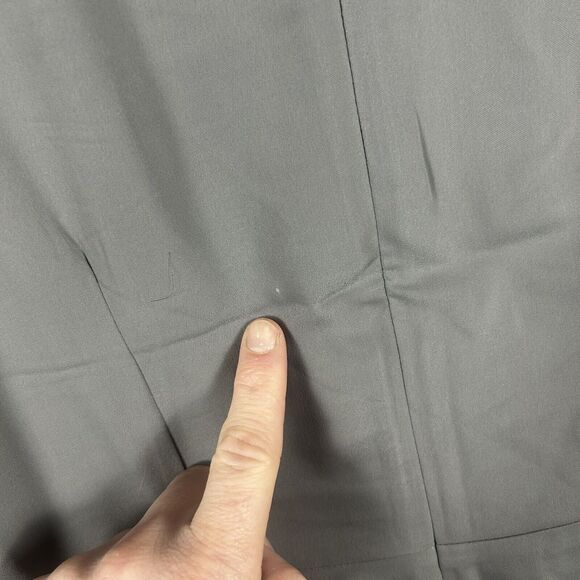 H&M NEW Formal Dress Women's Size S Small Gray Shoulder Patch NWT Back Zip - Picture 2 of 15